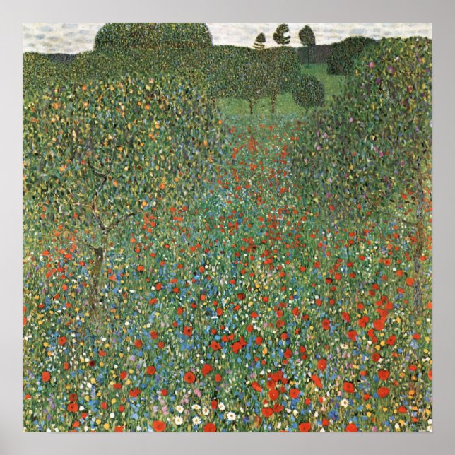 klimt's Mohnfeld Poster (Front)