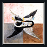 Klint - The Swan, No. 24, Group 1X SUW Poster<br><div class="desc">The Swan,  No. 24,  black and white swans intertwined. Artwork by Swedish artist,  Hilma af Klint.</div>