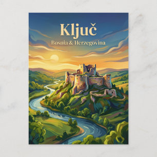 Ključ Fortress Bosnia and Herzegovina Postcard