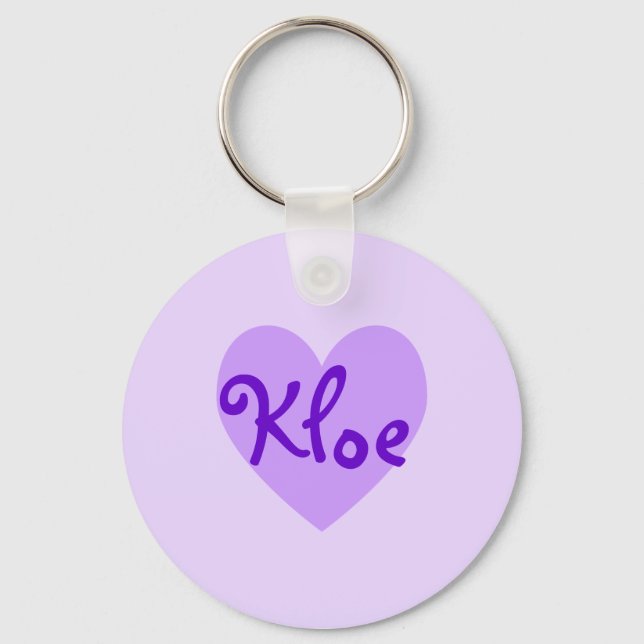 Kloe in Purple Key Ring (Front)