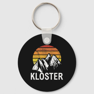 Kloster Swiss Alp Switzerland Ski Resort Snowboard Key Ring