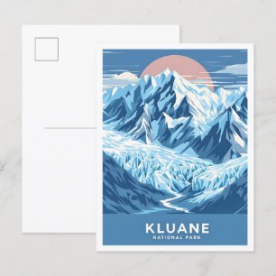 Kluane National Park Canada Travel Illustration Postcard
