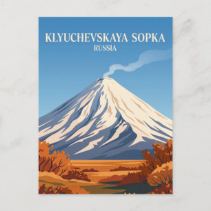 Klyuchevskaya Sopka Russia Postcard