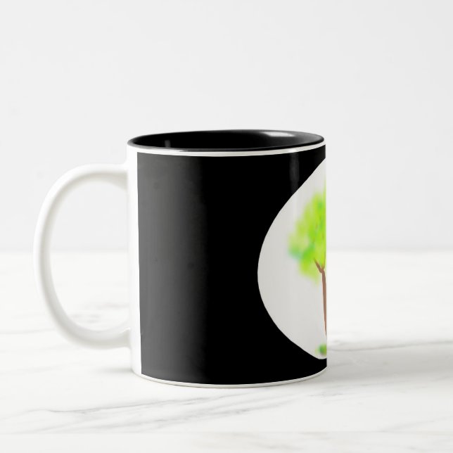 km tree painting mug (Left)