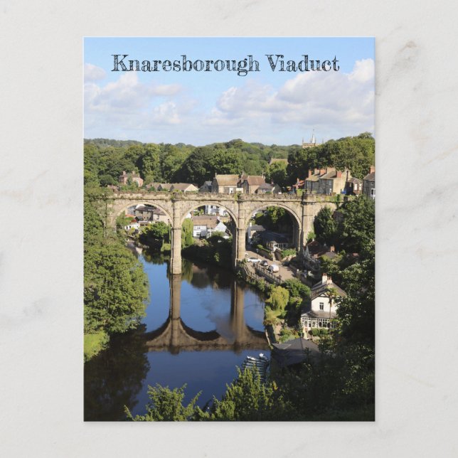 Knaresborough Viaduct, England Postcard (Front)