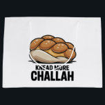 Knead More Challah Jewish Jew Baking Large Gift Bag<br><div class="desc">Challah Bread Pun,  Kneading Dough Humour,  Jewish Baking Meme,  Hanukkah Funny,  Bread Lover Gift,  Festive Judaism,  Hanukkah 2025,  Bakery Humour,  Challah Obsession,  Dough Joke</div>