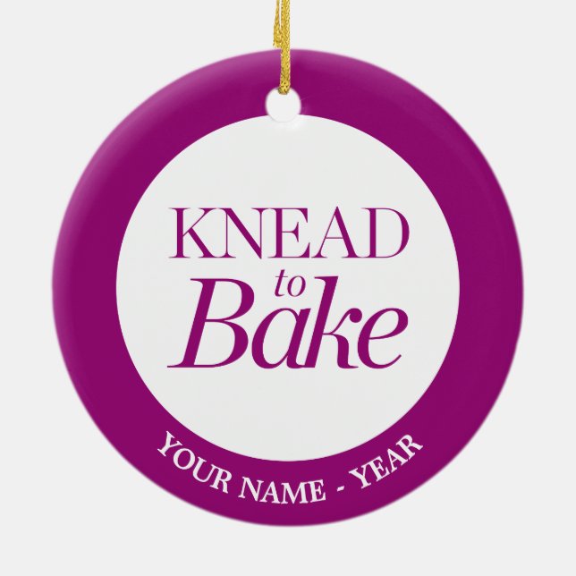 Knead To Bake Ceramic Tree Decoration (Back)