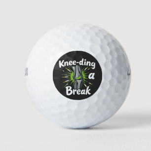 Knee-ding A Break Funny Knee Replacement Golf Balls