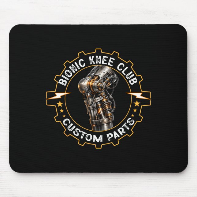 Knee Replacement Club_Funny Post Knee Surgery Mouse Pad (Front)