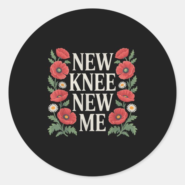 Knee Replacement Recovery Knee Surgery Recovery  Classic Round Sticker (Front)