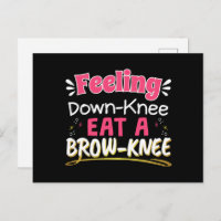 Knee Surgery Positivity Pun - Cute Brownie