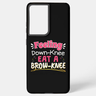 Knee Surgery Positivity Pun - Cute Brownie Samsung Galaxy Case