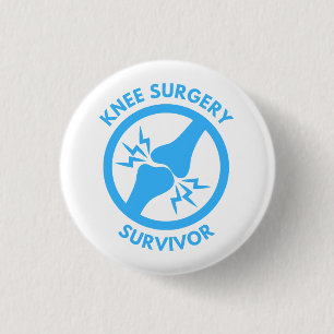 Knee Surgery Survivor 3 Cm Round Badge