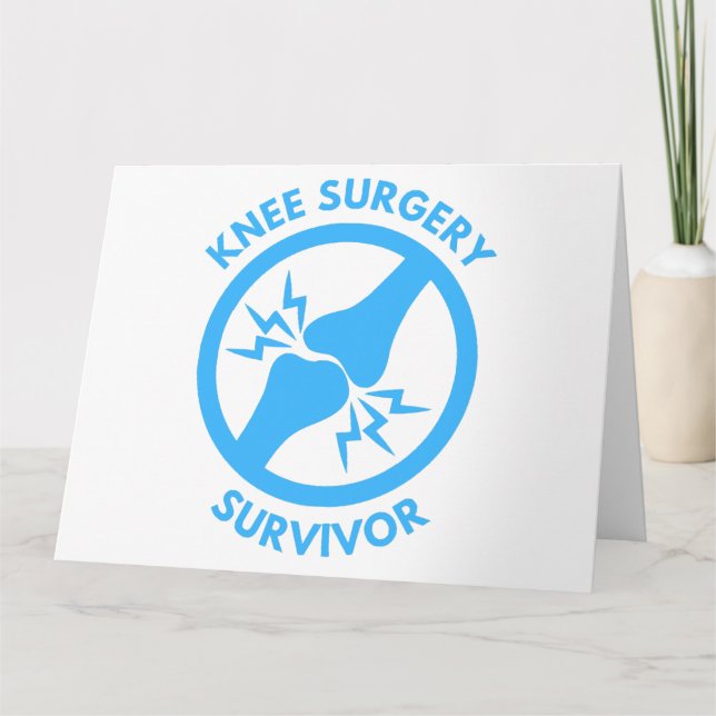Knee Surgery Survivor  Card (Front)