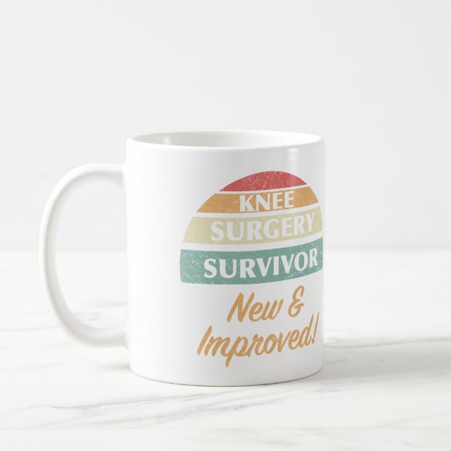 Knee Surgery Survivor Humour Coffee Mug (Left)