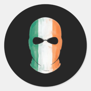 Kneecap Tricolour Balaclava  Classic Round Sticker