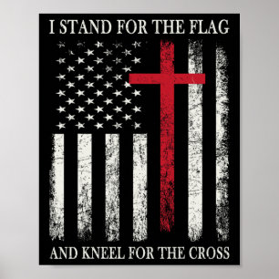 Kneel For The Cross Shirt For Independence Day 202 Poster