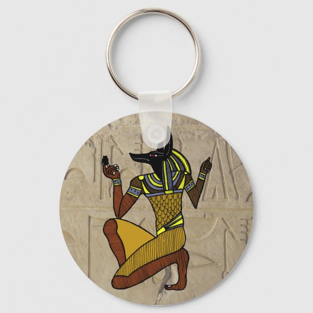 Kneeling Anubis Keychain (Front)