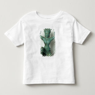 Kneeling feminine figure used to support a toddler T-Shirt