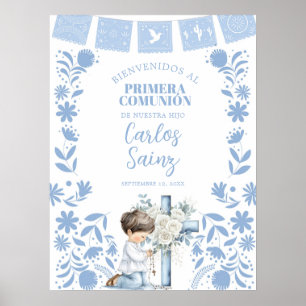 Kneeling Primera Comunion Poster