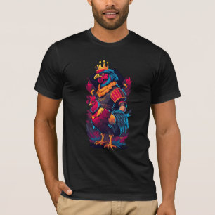 Kneeling Rooster King Knight T-Shirt