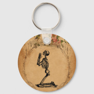 Kneeling Skeleton Key Ring