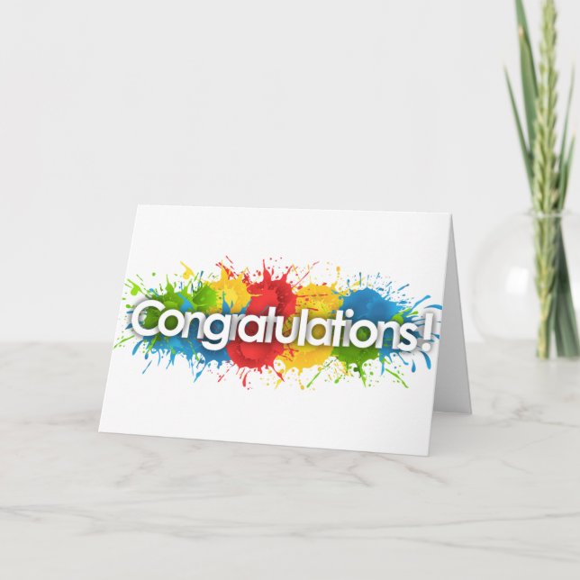 *KNEW YOU COULD DO IT & YOU DID IT* CONGRATULATION CARD (Front)