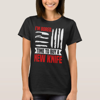 Knife Collector Enthusiast Knives Collection Hobby T-Shirt