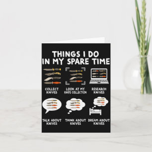 Knife Collector Maker Bladesmith Blacksmith Knives Card