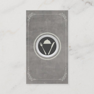 Knife & Fork LOGO for Restaurant, Chef, Catering Business Card