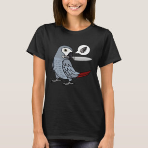 Knife Parrot Wants Seeds I African Grey T-Shirt