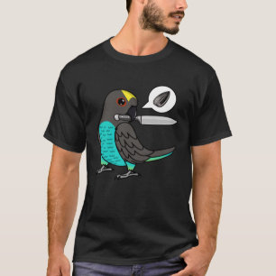 Knife Parrot Wants Seeds I Meyers Parrot T-Shirt