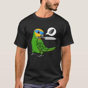 Knife Parrot Wants Seeds I Orange winged Amazon T-Shirt