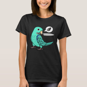 Knife Parrot Wants Seeds I Turquoise Parrotlet T-Shirt