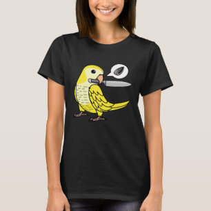 Knife Parrot Wants Seeds I Yellow Lutino Monk Para T-Shirt