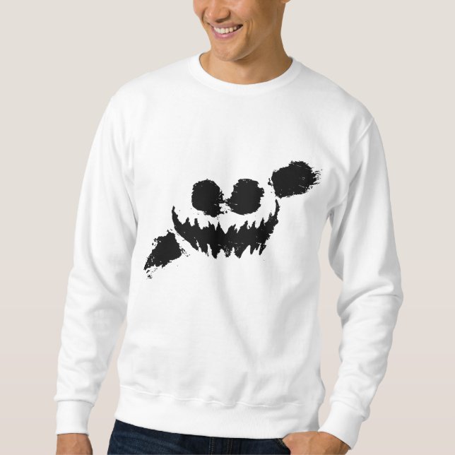 Knife party sweetshirt white/black sweatshirt (Front)