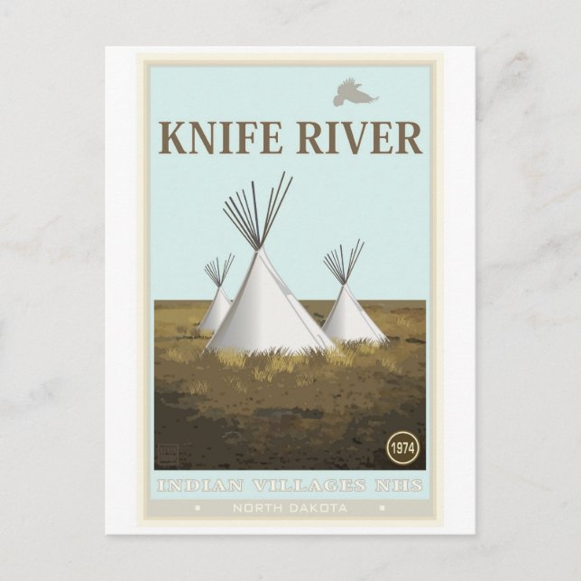 Knife River Indian Villages National Historic Site Postcard (Front)