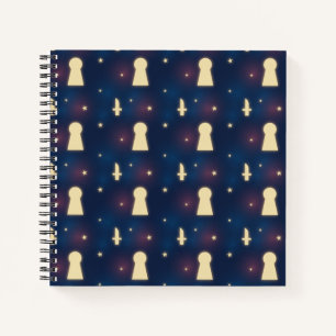 Knife Star Keyhole Notebook Full Pattern Journal