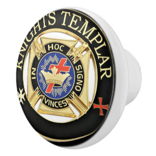 Knighs Templar Ceramic Knob