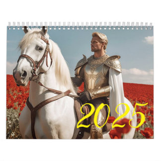 Knight and horse. 2025 calendar