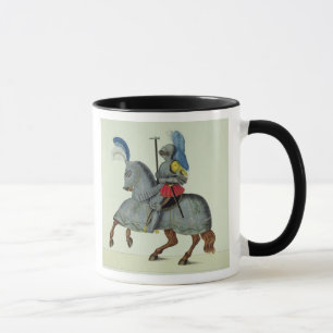 Knight and horse in armour, plate from 'A History Mug