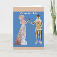 Knight and lady romance of the rose