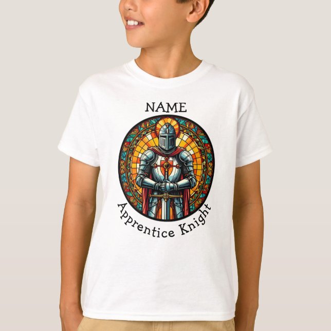 Knight Apprentice bright fun game  T-Shirt (Front)