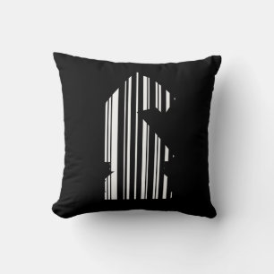 KNIGHT BAR CODE Chess Piece Pattern Design Cushion