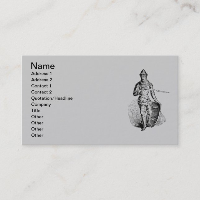 Knight Business Card (Front)