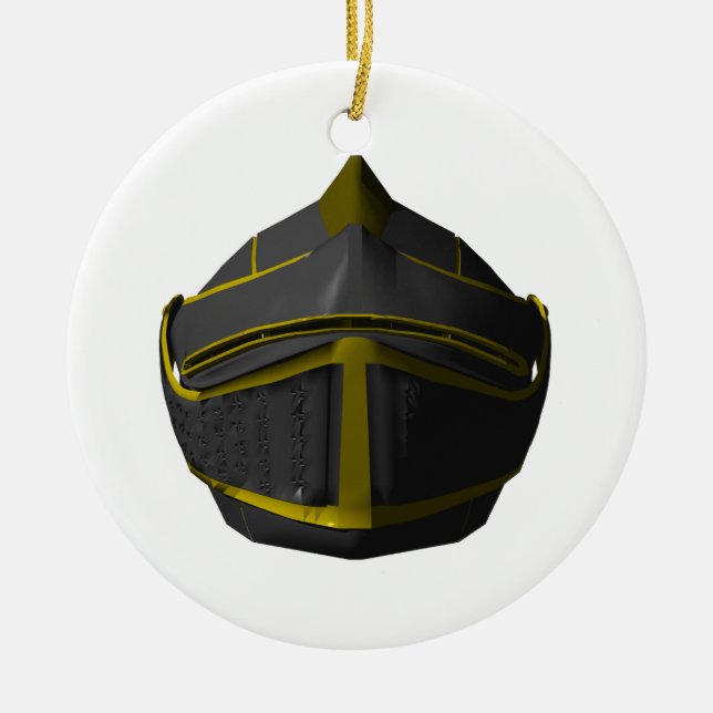 Knight Ceramic Tree Decoration (Front)