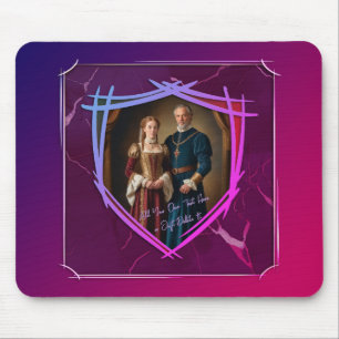 Knight Coat of Arms Mediaeval Old Fashioned Gift Mouse Pad