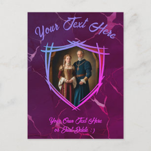 Knight Coat of Arms Mediaeval Old Fashioned Gift Postcard