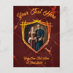 Knight Coat of Arms Mediaeval Old Fashioned Gift Postcard