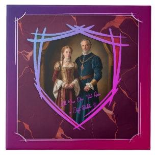 Knight Coat of Arms Mediaeval Old Fashioned Gift Tile